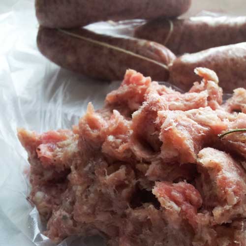 Salsiccia-vlees zelf maken